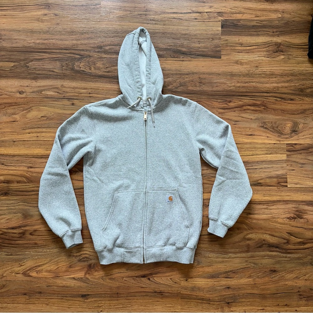 NWOT Carhartt Zip Up Hoodie in Light Grey